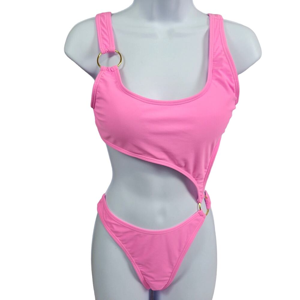 Pink O-Ring Swim Suit Size M